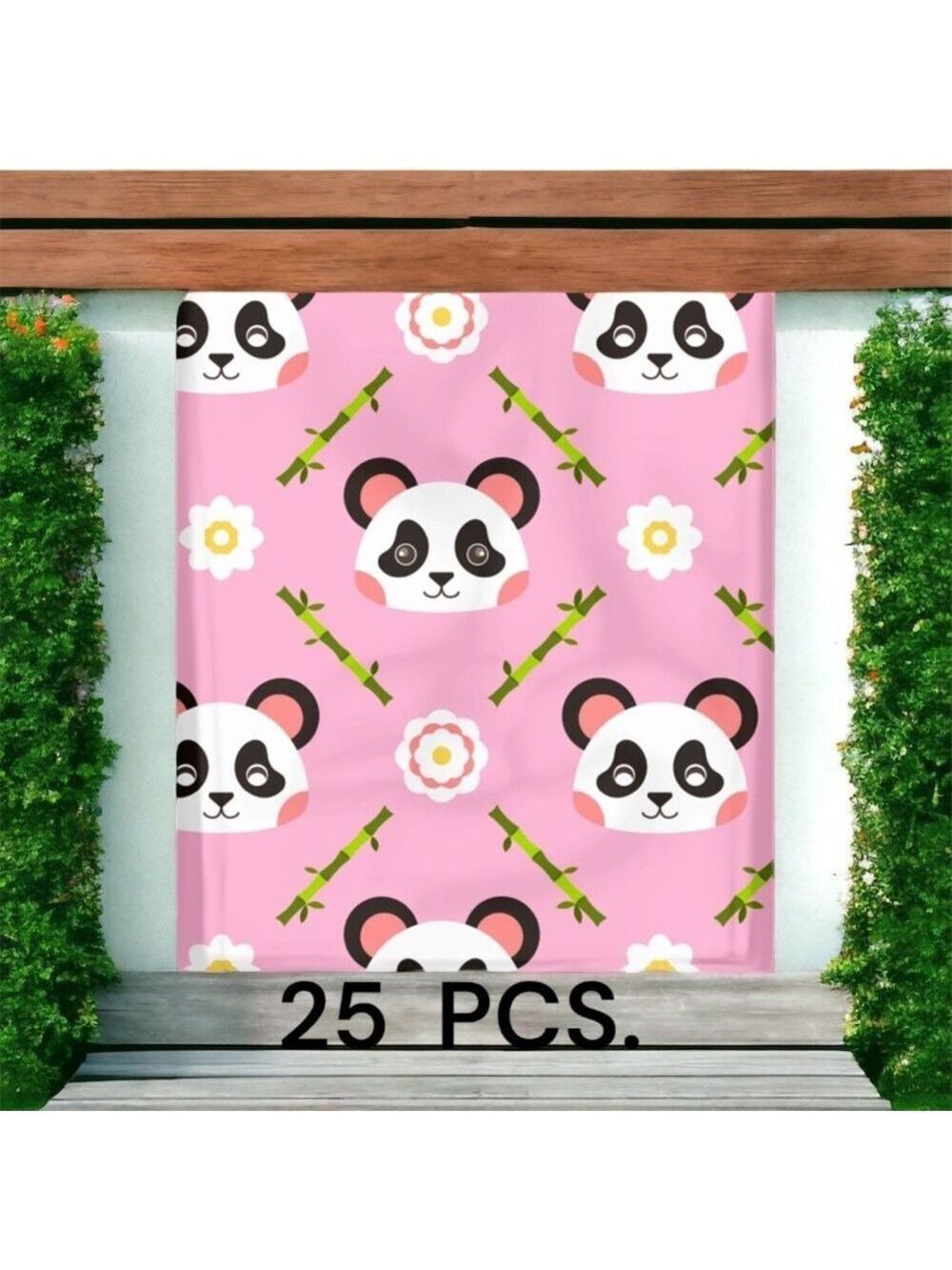 25 10X13 Poly Mailers, Pink Panda, Shipping Envelopes, PRICE IS FIRM - Picture 5 of 7